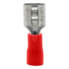 Terminal Pre Isolado Femea X 6,3mm Vermelho Foto mini 2