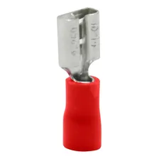 Terminal Pre Isolado Femea X 6,3mm Vermelho Foto mini 3