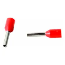 Terminal Pré-isolado Ilhós Tubular Simples 1mm 100 Peças Foto mini 3