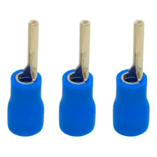 Terminal Pré Isolado Tipo Pino Azul 16mm Conector - 50 Peças Foto  mini 1
