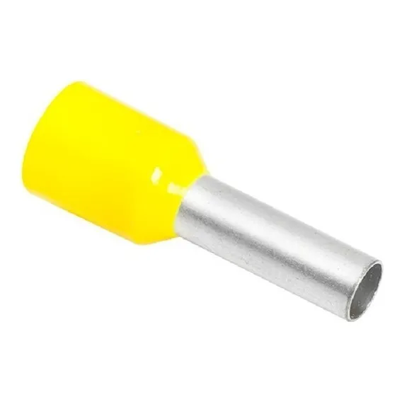 Terminal Tubular Agulha Tipo Ilhós Isolado 4mm Ou 6mm 100pçs Foto 1