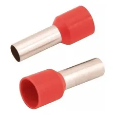 Terminal Tubular Ilhós Simples 10 Mm² X 12mm 100 Peças Foto mini 1