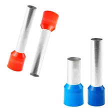 Terminal Tubular Tipo Ilh贸s 10 E 16mm Curtos E Longos Cor Azul Foto mini 1