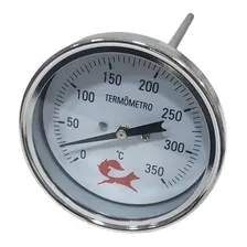 Termômetro 350° 3 Polegadas Aço Inox Haste 20cm Forno Foto mini 1
