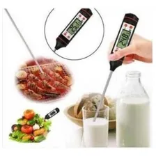 Termômetro Digital Culinário Espeto Carne Líquido Temperatura Cor Preto Foto mini 3