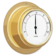Termômetro Náutico Dourado Incoterm Foto mini 1