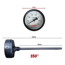 Termômetro Para Forno Iglu A Lenha Haste 10cm T2 350ºc Foto mini 2