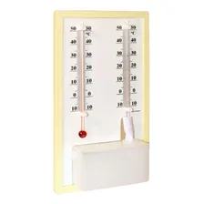 Termo - Higrômetro Bulbo Analógico Úmido E Seco Foto  mini 1