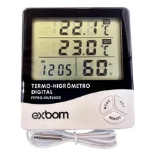 Termo Higrômetro Com Sensor Externo E Certificado Calibração Foto mini 1