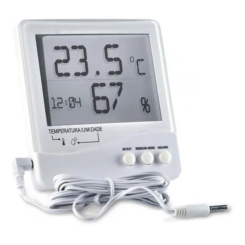 Termo-higrômetro Digital Temperatura Umidade Jumbo Incoterm Foto 1