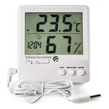 Termo-higrômetro Digital Temperatura Umidade Jumbo Incoterm Foto mini  3