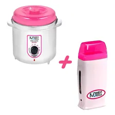 Termocera 400g T.rosa Panela Aquecedora De Cera + Roll On Foto mini 1