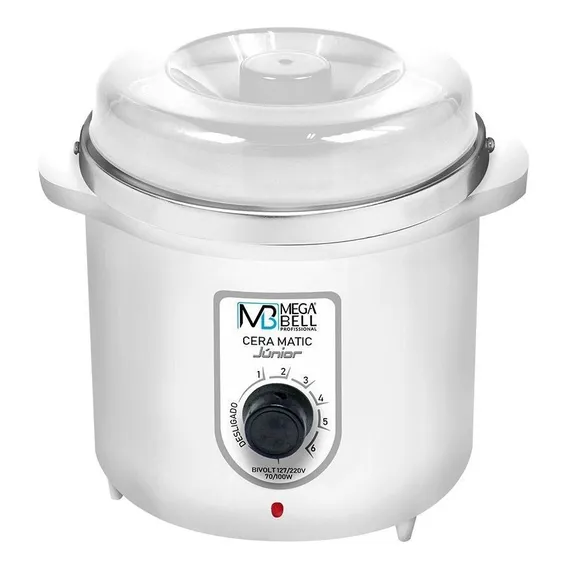 Termocera Aquecedor De Cera 400g Sem Refil Toda Branca 127/220v Foto 1