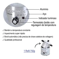 Termocera Depilwax Aquecedor Cera Quente 750g Bivolt Automática Foto mini  2