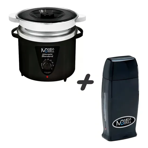 Termocera Panela 900g Bivolt Megabell Preta C/refil + Rollon Foto 1