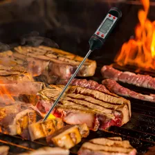 Termometro Culinario Digital Espeto Cozinha Carnes Chocolate Foto mini 4