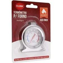 Termometro De Forno 300° Analógico Culinario Inox Até 60 Min Foto  mini 1