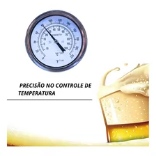 Termometro De Rosca 1/2'' Para Panela Cervejeira Aço Inox Foto mini 3