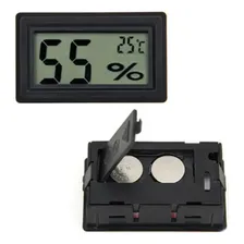 Termômetro Lcd Digital De Temperatura E Umidade Higrômetro Foto mini  2