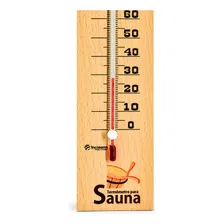Termometro Para Sauna Em Madeira Tratada Clara. Incoterm Foto mini 3