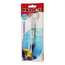 Termometro Vidro Ace Pet Com Ventosa Para Aquários Foto  mini 1