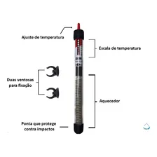 Termostato Ace Pet 200w 110v P/ Aquários * 200l Foto mini  2