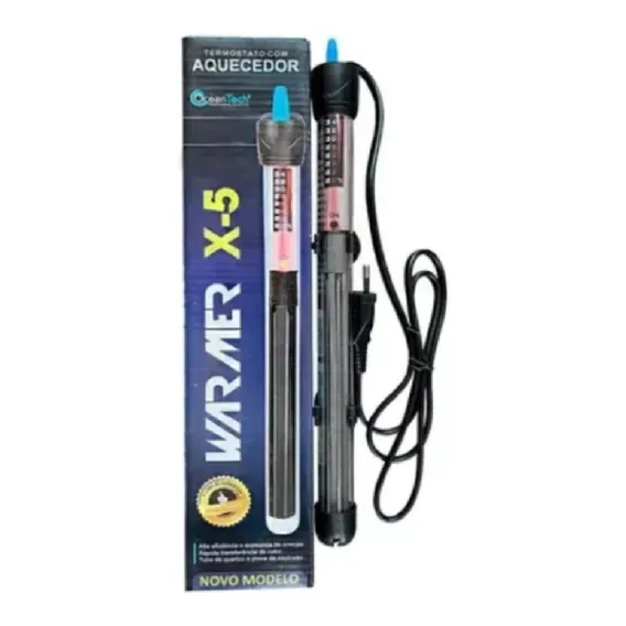 Termostato Aquecedor Aquário Oceantech Warmer X5 100w Quartz 127V Foto 1