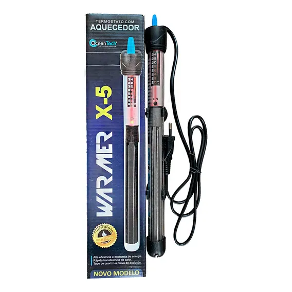 Termostato Para Aquário Ocean Tech Warmer X-5 25w 110v Foto 1