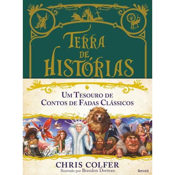 Terra de histórias : Um tesouro de contos de fadas clássicos : Volume único, de Catão, Priscila. Terra de histórias Editorial Benvirá, capa dura em português, 2018 Foto 1