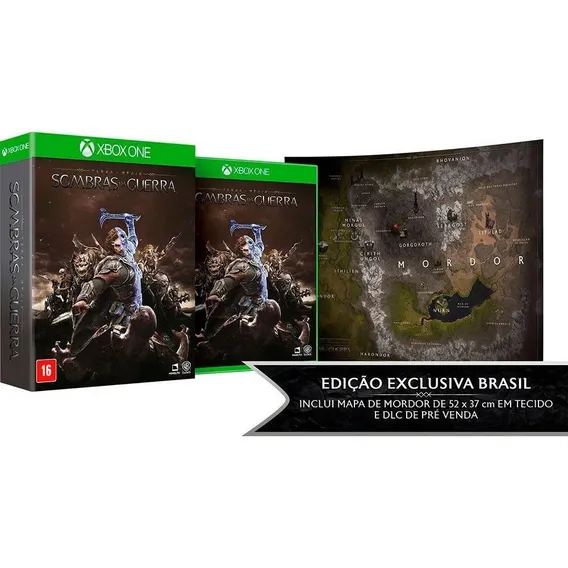 Terra Média Sombras Da Guerra Edição Brasil - Xbox One - Midia Fisica Lacrado Foto 1
