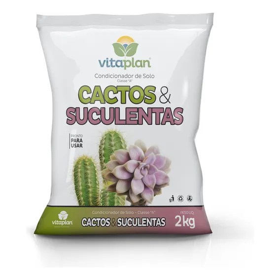 Terra para jardim substrato Cactos e suculentas Nutriplan Do 2l 2kg Foto 1