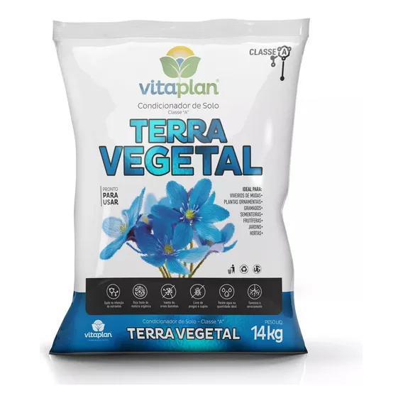 Terra Vegetal Nutriplan 14 Kg Terra Fértil De Qualidade Foto 1