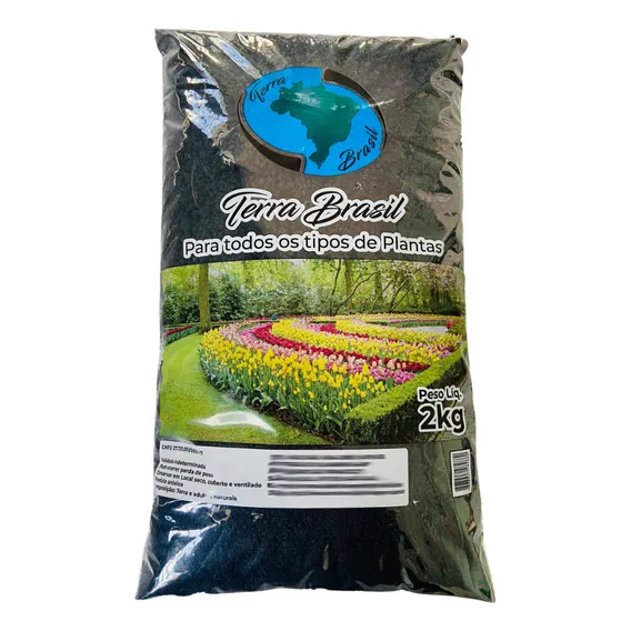 Terra Vegetal Preta Terra Brasil Sc 2kg 3,2l Foto 1