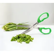 Tesoura 5 Laminas Corta Temperos Cozinha 20cm Inox - Yazi Foto mini 3