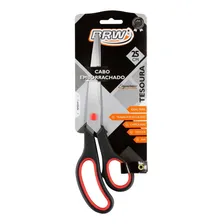Tesoura Brw De Aço Inox Cabo Emborrachado 25cm Ref Te2502 Foto mini  3