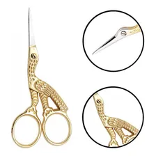 Tesoura Cegonha Premax 9cm Ouro 24k V71250312d Foto  mini 1