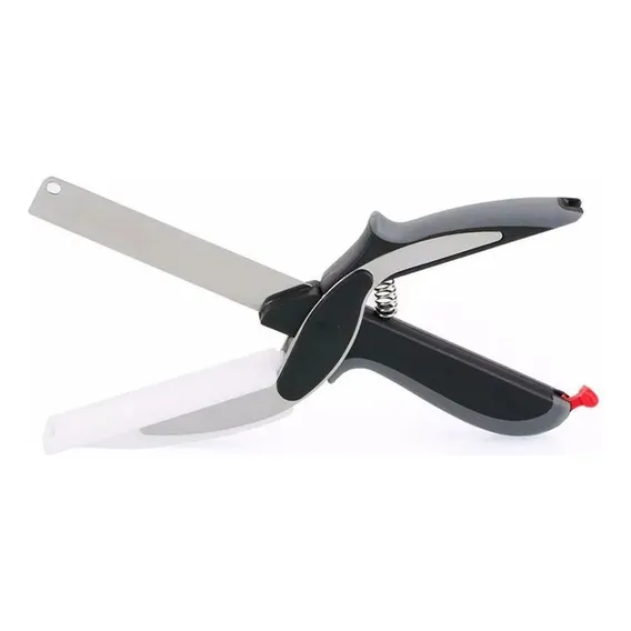Tesoura Corta Legumes Verduras Faca Clever Cutter Foto 1