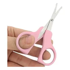 Tesoura Cortador De Unhas BebĂȘ E Crianças Cor Rosa Foto mini 2