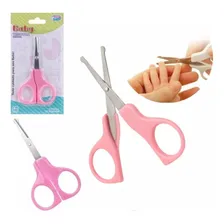 Tesoura Cortador De Unhas BebĂȘ E Crianças Cor Rosa Foto mini 3