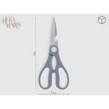 Tesoura Cozinha Multifuncional Culinária Peixes Aves Ervas Cor Tesoura Inox Cinza Foto mini 3