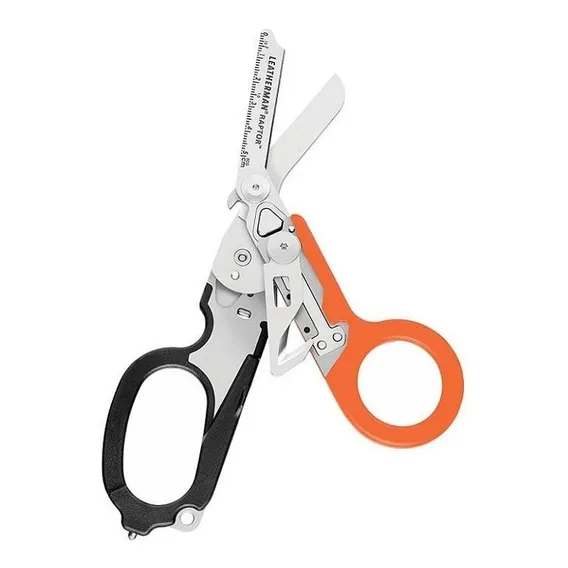 Tesoura de resgate Leatherman Raptor laranja e preto Foto 1