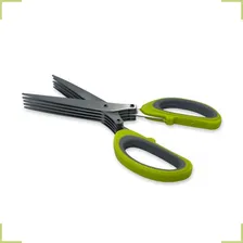 Tesoura Multi-corte 5 Lâminas Picar Legumes E Hortaliças Foto mini 4