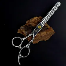 Tesoura P/ Cabelo Fio Desbaste Profissional 6,5'' Linha Gold Foto mini  2
