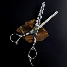 Tesoura P/ Cabelo Fio Desbaste Profissional 6,5'' Linha Gold Foto mini  3