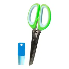 Tesoura Para Cortar Picar Ervas E Temperos 5 Lâminas Cozinha Foto mini  3