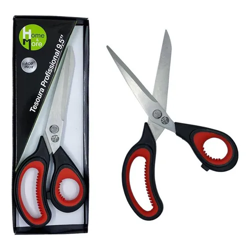 Tesoura Para Tecido Profissional Costura Inox Cabo Plástico Foto 1