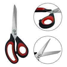 Tesoura Para Tecido Profissional Costura Inox Cabo Plástico Foto mini  3