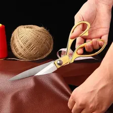 Tesoura Profissional Alfaiate Aço Inox Costura Roupa Tecido VBS Brasil Afiada Foto mini 4