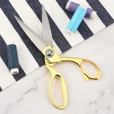 Tesoura Profissional Alfaiate Aço Inox Costura Roupa Tecido VBS Brasil Afiada Foto mini 3