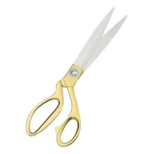 Tesoura Profissional Alfaiate Aço Inox Costura Roupa Tecido VBS Brasil Afiada Foto mini 1